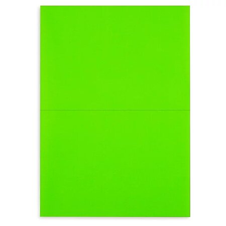 planche A4 de 1 étiquette autocollante vert 210 x 297 mm verte