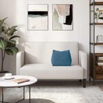 vidaXL Coussin de Dos Bleu 45 x 20 x 35 cm Tissu en velours côtelé