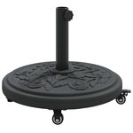 Base de Parasol vidaXL avec Roues pour Pôles Ø38-48 mm 13 kg Ronde