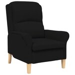 vidaXL fauteuil Noir 76 x 94 x 102 cm Microfibre