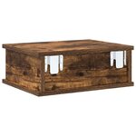 vidaXL Table de chevet Chêne fumé 40 x 31 x 15 cm Bois d'ingénierie