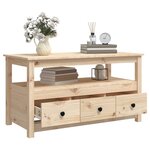 vidaXL Table basse 102x49x55 cm Bois massif de pin