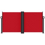 vidaXL Auvent latéral rétractable rouge 120x1000 cm