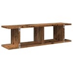 vidaXL Étagères murales 2 Pièces vieux bois 75x18x20 cm bois d'ingénierie