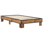 vidaXL Cadre de lit Bois ancien 80 x 200 cm Bois d'ingénierie