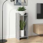 vidaXL Support de Plante 2 pièces Sonoma gris 30 x 30 x 80 cm