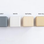 Lit simple TEENY 140 x 200 naturel et blanc