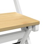 vidaXL Chaises à manger pliables lot de 4 Corona bois massif de pin