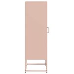 vidaXL Buffet haut rose 36x39x123 cm acier laminé à froid