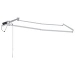 vidaXL Cadre de store rétractable électrique Blanc 3 x 2 m Acier