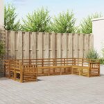 vidaXL Ensemble de canapés d'extérieur 10 pc Naturel