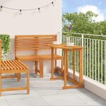 vidaXL Ensemble bistro de jardin 3 Pièces Marron Bois d'acacia massif