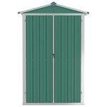 Vidaxl abri de jardin vert 116x45x175 cm acier galvanisé