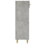 vidaXL Armoire à chaussures Gris béton 30x35x105 cm Bois d'ingénierie