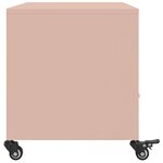 vidaXL Meuble TV rose 68x39x43 5 cm acier