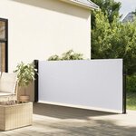vidaXL Auvent latéral rétractable blanc 100x300 cm