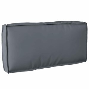 vidaXL Coussin pour dossier de palette Anthracite 80 x 40 x 12 cm