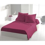 Drap Plat 100 coton 180 x 290 cm - 1 personne - Fuchsia