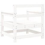 vidaXL Chaises de jardin lot de 2 blanc bois massif de pin