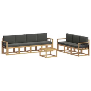 vidaXL Ensemble de canapés d'extérieur 7 Pièces