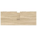 vidaXL Meuble salle de bain lavabo tiroirs chêne sonoma 90x34 5x60 cm