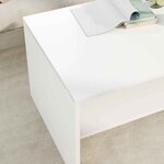 vidaXL Table basse Blanc 80 x 50 x 40 cm Bois d'ingénierie