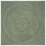 vidaXL Tapis de surface Vert olive 240 x 240 cm Jute