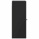 vidaXL Armoire Murale Noir 33 x 34 5 x 90 cm Bois d'ingénierie