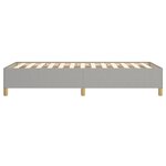 vidaXL Cadre de lit sans matelas gris clair 90x190 cm tissu