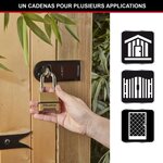 Cadenas haute sécurité M175EURDLF - Combinaison - Zinc - Anse L - Extérieur