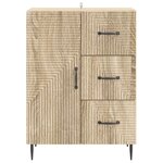 vidaXL Buffet Chêne Sonoma 66 x 34 5 x 89 5 cm Bois d'ingénierie