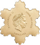 Pièce de monnaie en Or 5 Dollars g 0.5 Millésime Small Gold GOLDEN SNOWFLAKE (PRÉCOMMANDE)