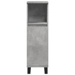 vidaXL Armoire de salle de bain gris béton 30x30x100 cm
