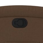 vidaXL Fauteuil inclinable Marron Tissu