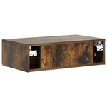 vidaXL Table d'appoint murale 59 x 34 5 x 17 cm Bois d'ingénierie