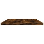 vidaXL Étagères murales 4 Pièces chêne fumé 60x30x1 5cm bois d'ingénierie