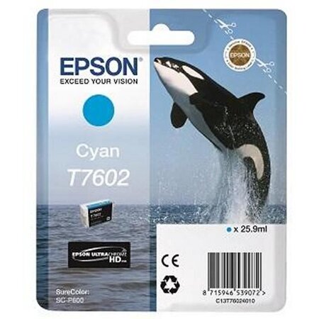 Epson cartouche orque t7602 cyan