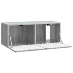 vidaXL Meuble TV mural 78 5 x 31 x 30 cm Sonoma gris Bois d'ingénierie