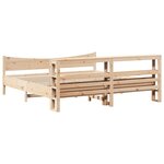 vidaXL Cadre de lit avec tête de lit 200x200 cm Bois de pin massif