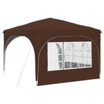vidaXL Tente de fête pop-up 290 x 290 x 245 cm Marron