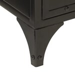 vidaXL Armoire de salle de bain 40x27x90 cm fer et bois de manguier