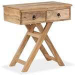 vidaXL Table d'appoint Bois de manguier massif 65 x 40 x 76 cm