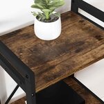 vidaXL Étagère Chêne fumé 60 x 30 x 85 cm Bois d'ingénierie