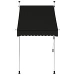 vidaXL Auvent manuel rétractable 100 cm Anthracite