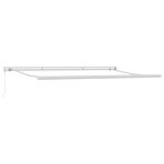 vidaXL Auvent rétractable anthracite et blanc 4x3 m tissu et aluminium