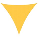 vidaXL Voile de parasol tissu oxford triangulaire 3 6x3 6x3 6 m jaune