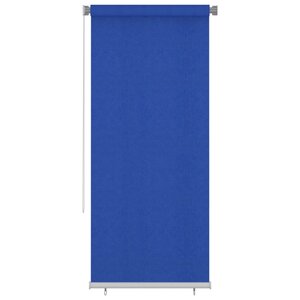 vidaXL Store roulant d'extérieur 100x230 cm Bleu PEHD