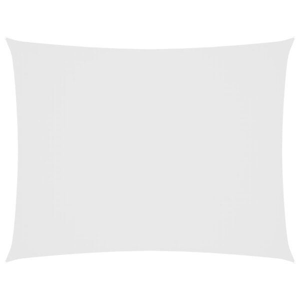 vidaXL Voile de parasol tissu oxford rectangulaire 3x4 m blanc