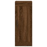 vidaXL Buffet haut Chêne marron 34 5x34x180 cm Bois d'ingénierie