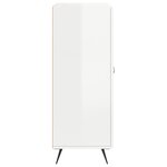vidaXL Buffet Blanc brillant 69 5x34x90 cm Bois d'ingénierie